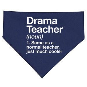 Drama Teacher Definition Funny Back To School Acting Theatre USA-Made Doggie Bandana