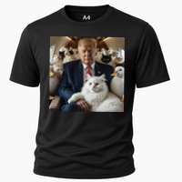 Donald Trump Duck Cat Vote 2024 Cooling Performance Crew T-Shirt
