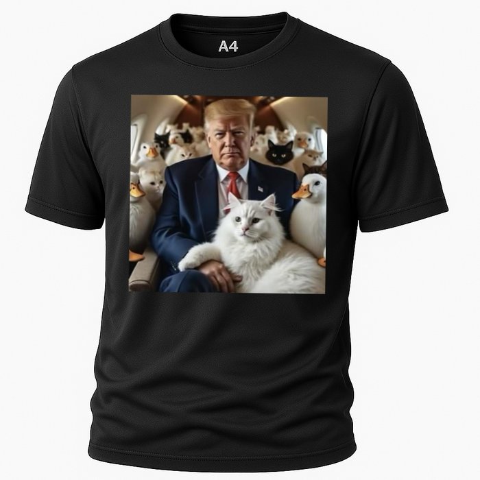 Donald Trump Duck Cat Vote 2024 Cooling Performance Crew T-Shirt