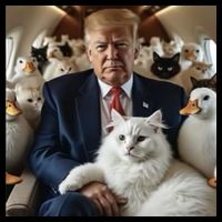 Donald Trump Duck Cat Vote 2024 Cooling Performance Crew T-Shirt