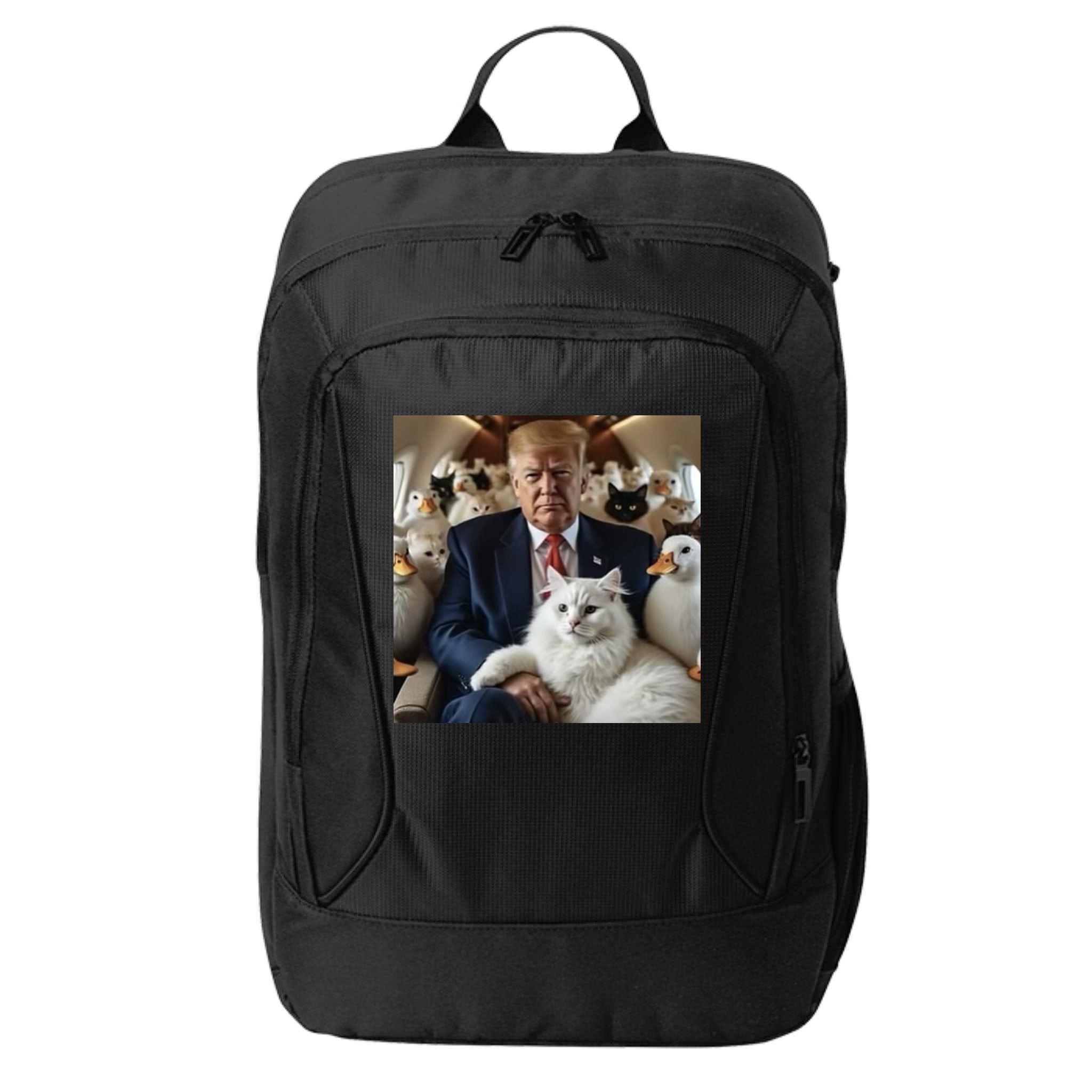 Donald Trump Duck Cat Vote 2024 City Backpack