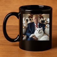 Donald Trump Duck Cat Vote 2024 11oz C Handle Ceramic Mug