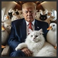 Donald Trump Duck Cat Vote 2024 11oz C Handle Ceramic Mug