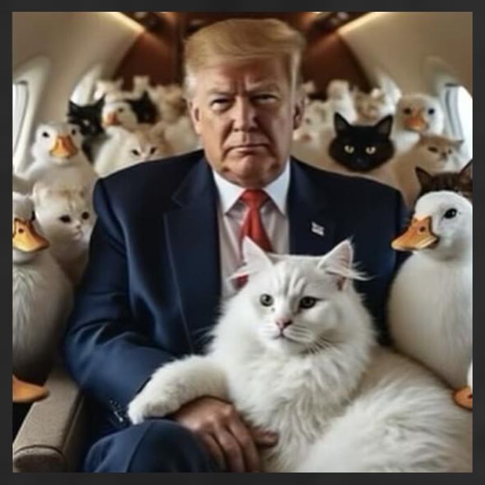 Donald Trump Duck Cat Vote 2024 11oz C Handle Ceramic Mug