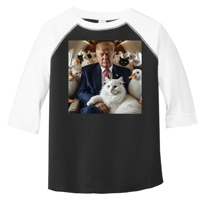 Donald Trump Duck Cat Vote 2024 Toddler Fine Jersey T-Shirt