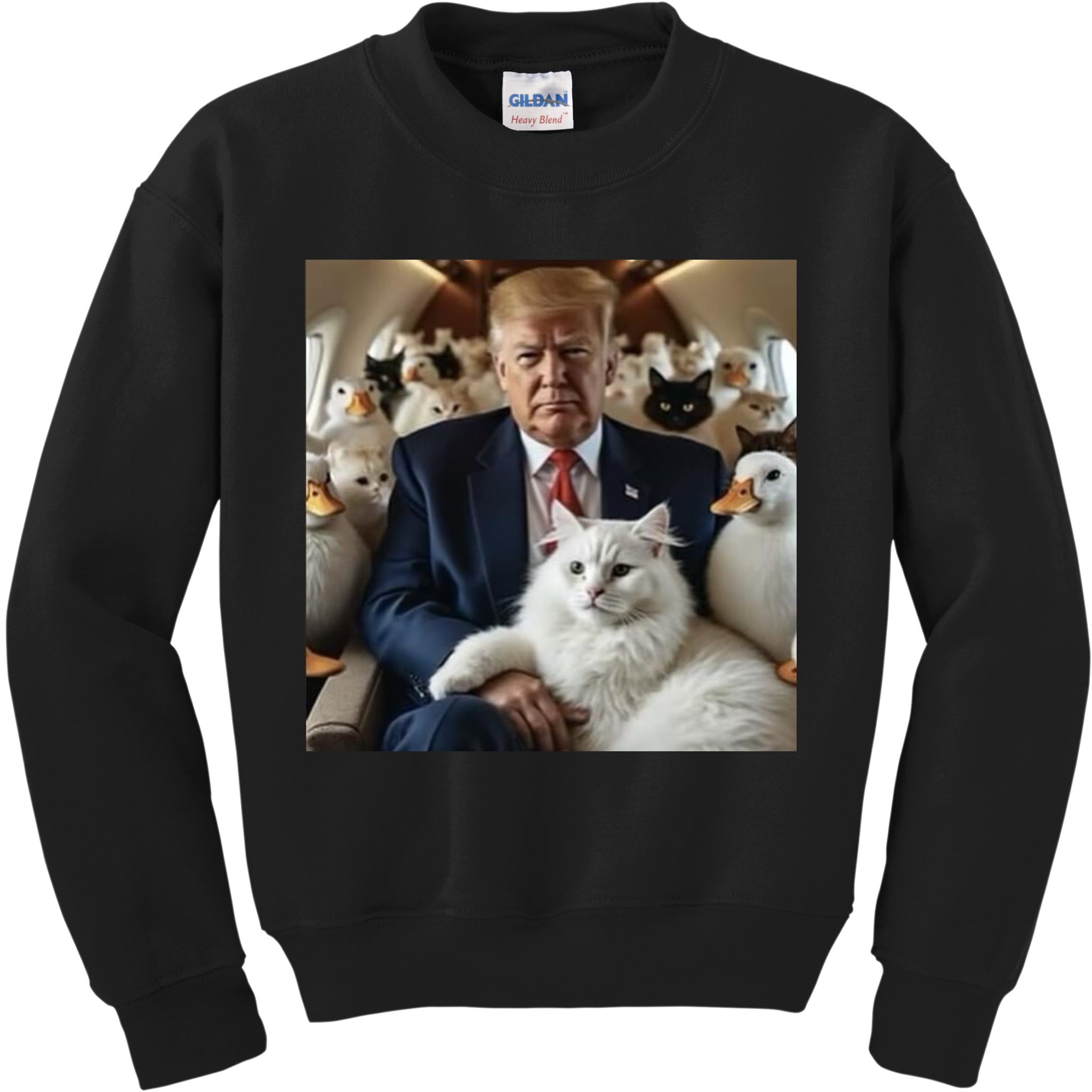 Donald Trump Duck Cat Vote 2024 Kids Sweatshirt