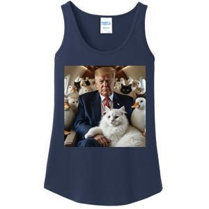 Donald Trump Duck Cat Vote 2024 Ladies Essential Tank