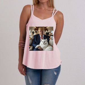 Donald Trump Duck Cat Vote 2024 Women's Strappy Tank