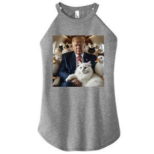 Donald Trump Duck Cat Vote 2024 Women's Perfect Tri Rocker Tank