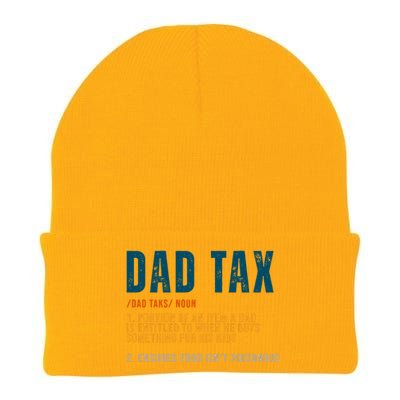 Dad Tax Definition Funny Fathers Day Knit Cap Winter Beanie