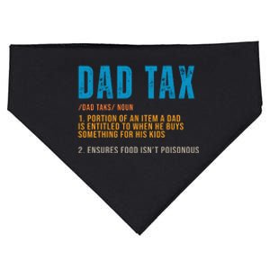 Dad Tax Definition Funny Fathers Day USA-Made Doggie Bandana