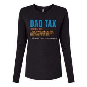 Dad Tax Definition Funny Fathers Day Womens Cotton Relaxed Long Sleeve T-Shirt