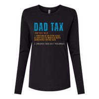 Dad Tax Definition Funny Fathers Day Womens Cotton Relaxed Long Sleeve T-Shirt