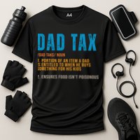 Dad Tax Definition Funny Fathers Day Cooling Performance Crew T-Shirt