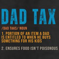 Dad Tax Definition Funny Fathers Day Adult Drive Performance Visor