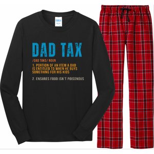 Dad Tax Definition Funny Fathers Day Long Sleeve Pajama Set