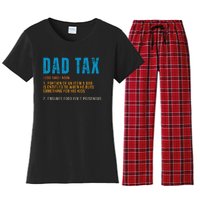 Dad Tax Definition Funny Fathers Day Women's Flannel Pajama Set