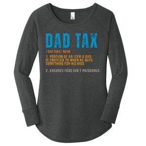 Dad Tax Definition Funny Fathers Day Women's Perfect Tri Tunic Long Sleeve Shirt