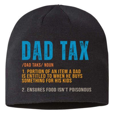 Dad Tax Definition Funny Fathers Day Sustainable Beanie