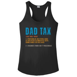 Dad Tax Definition Funny Fathers Day Ladies PosiCharge Competitor Racerback Tank