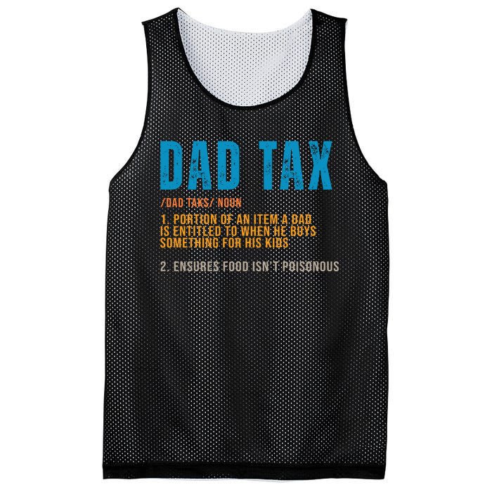 Dad Tax Definition Funny Fathers Day Mesh Reversible Basketball Jersey Tank