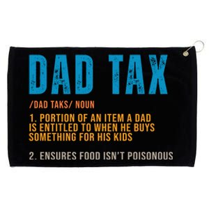 Dad Tax Definition Funny Fathers Day Grommeted Golf Towel