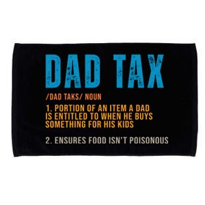 Dad Tax Definition Funny Fathers Day Microfiber Hand Towel