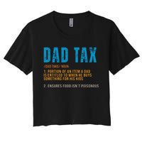 Dad Tax Definition Funny Fathers Day Women's Crop Top Tee