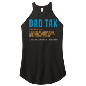 Dad Tax Definition Funny Fathers Day Women's Perfect Tri Rocker Tank