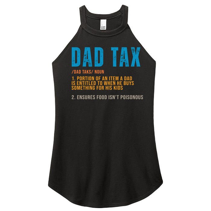 Dad Tax Definition Funny Fathers Day Women's Perfect Tri Rocker Tank