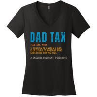 Dad Tax Definition Funny Fathers Day Women's V-Neck T-Shirt