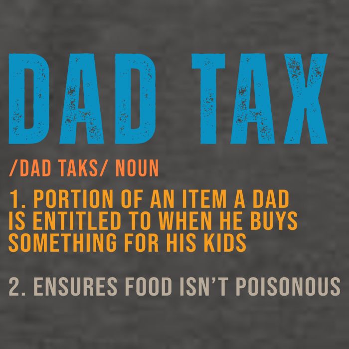 Dad Tax Definition Funny Fathers Day Vector Backpack