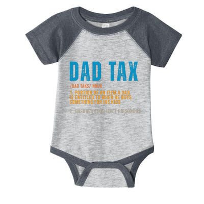 Dad Tax Definition Funny Fathers Day Infant Baby Jersey Bodysuit