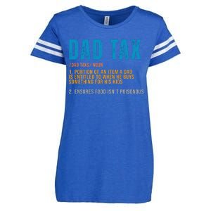 Dad Tax Definition Funny Fathers Day Enza Ladies Jersey Football T-Shirt