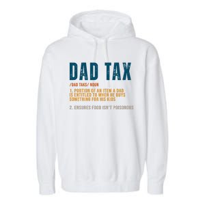 Dad Tax Definition Funny Fathers Day Garment-Dyed Fleece Hoodie