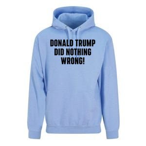 Donald Trump Did Nothing Wrong Unisex Surf Hoodie