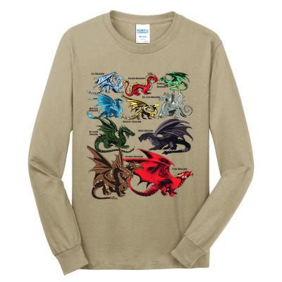 Dragon Types Dragon Lovers Dragons Tall Long Sleeve T-Shirt