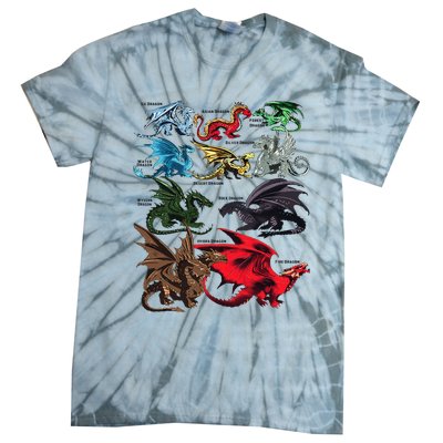 Dragon Types Dragon Lovers Dragons Tie-Dye T-Shirt