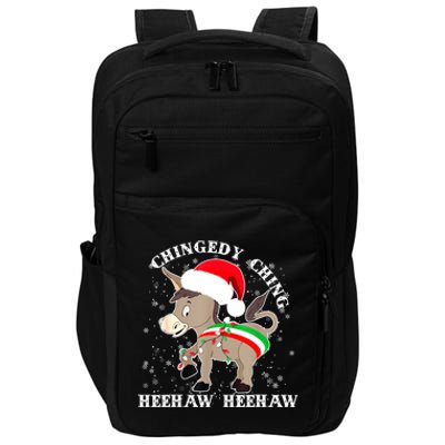 Dominick The Donkey Chingedy Ching Italian Christmas Donkey Impact Tech Backpack