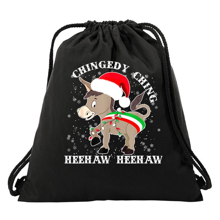 Dominick The Donkey Chingedy Ching Italian Christmas Donkey Drawstring Bag