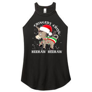 Dominick The Donkey Chingedy Ching Italian Christmas Donkey Women's Perfect Tri Rocker Tank