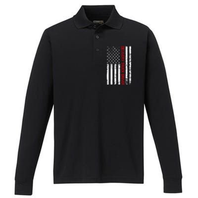 Delivery Truck Driver Funny Performance Long Sleeve Polo