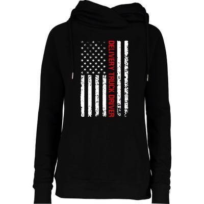 Delivery Truck Driver Funny Womens Funnel Neck Pullover Hood