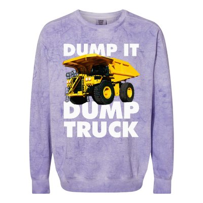 Dump Truck Colorblast Crewneck Sweatshirt