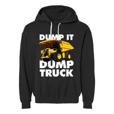 Dump Truck Garment-Dyed Fleece Hoodie