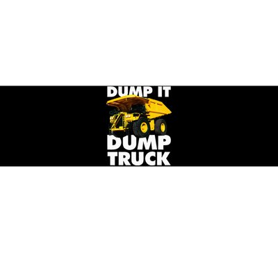 Dump Truck Bumper Sticker