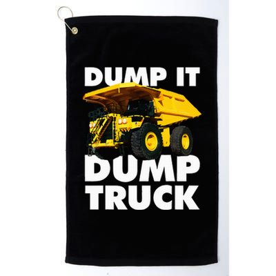 Dump Truck Platinum Collection Golf Towel