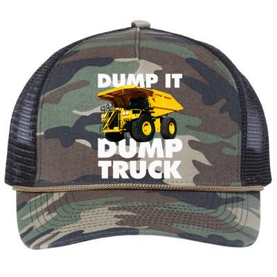 Dump Truck Retro Rope Trucker Hat Cap