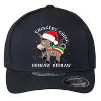 Dominick The Donkey Chingedy Ching Italian Christmas Donkey Flexfit Unipanel Trucker Cap