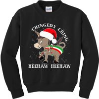 Dominick The Donkey Chingedy Ching Italian Christmas Donkey Kids Sweatshirt